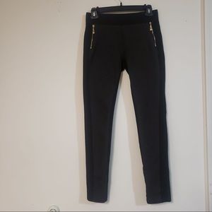Leggins with front zippers